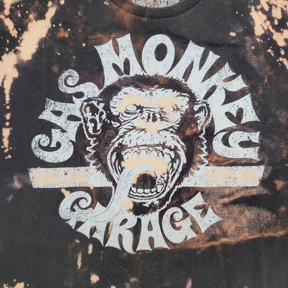 Gas Monkey Garage Shirt XL 24x28 Bleached Black - Picture 6 of 11